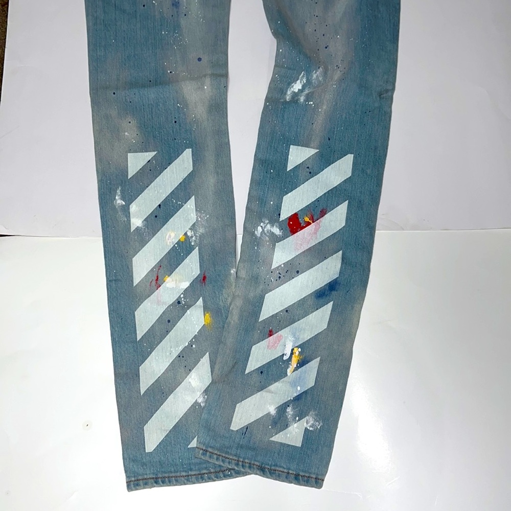 Off White Jeans %100 Authentic - image 8